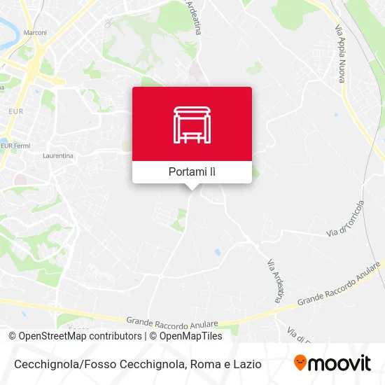 Mappa Cecchignola/Fosso Cecchignola