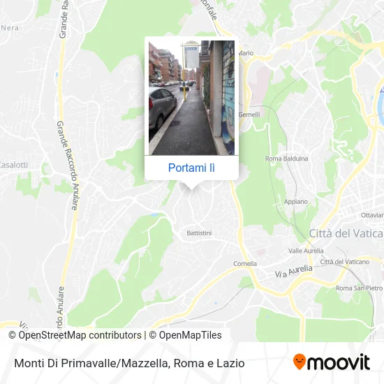 Mappa Monti Di Primavalle/Mazzella