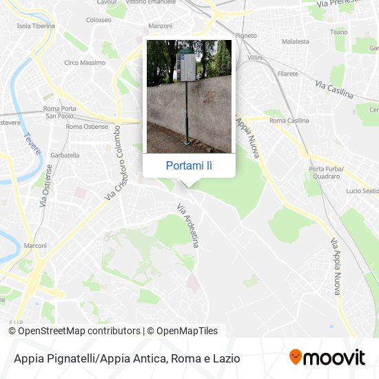 Mappa Appia Pignatelli/Appia Antica