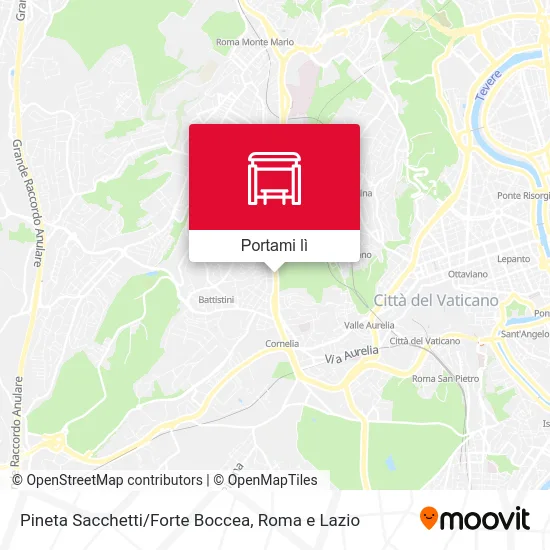 Mappa Pineta Sacchetti/Forte Boccea