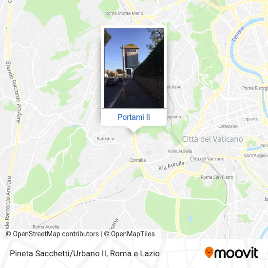 Mappa Pineta Sacchetti/Urbano II