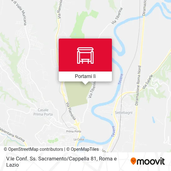 Mappa V.le Conf. Ss. Sacramento / Cappella 81