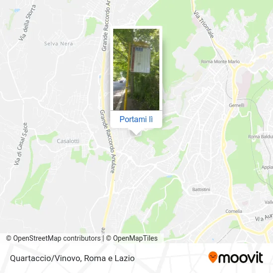 Mappa Quartaccio/Vinovo