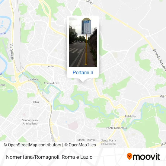 Mappa Nomentana/Romagnoli