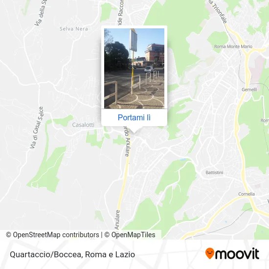 Mappa Quartaccio/Boccea