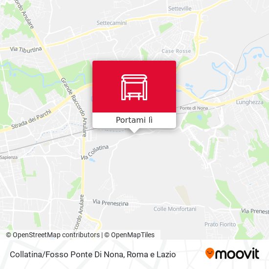 Mappa Collatina/Fosso Ponte Di Nona