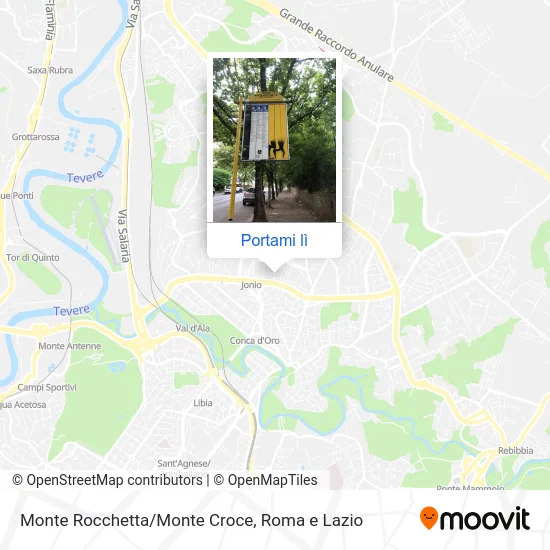 Mappa Monte Rocchetta/Monte Croce