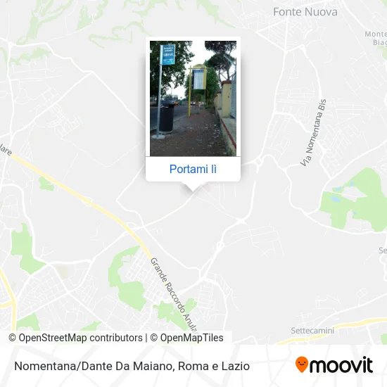 Mappa Nomentana/Dante Da Maiano