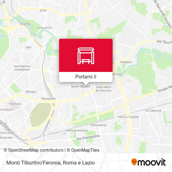 Mappa Monti Tiburtini/Feronia