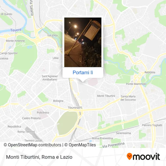 Mappa Monti Tiburtini