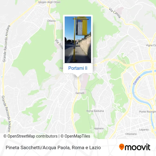 Mappa Pineta Sacchetti/Acqua Paola