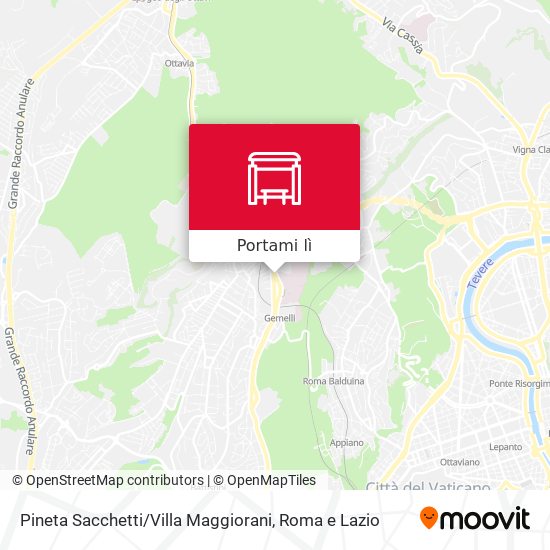 Mappa Pineta Sacchetti / Villa Maggiorani