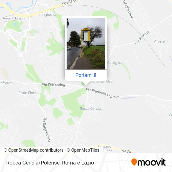 Mappa Rocca Cencia/Polense