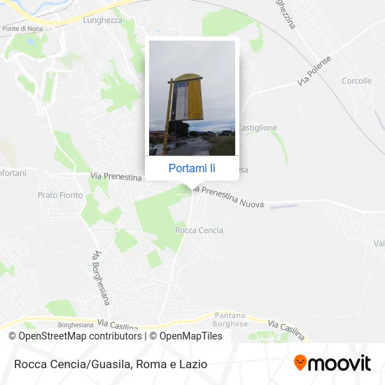 Mappa Rocca Cencia/Guasila