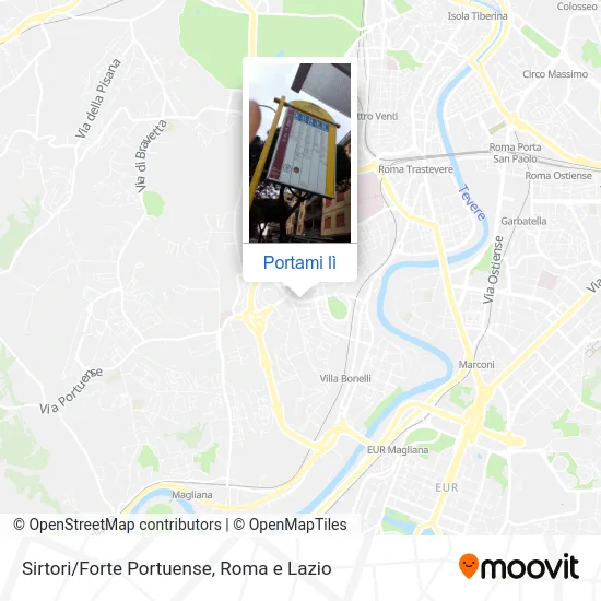 Mappa Sirtori/Forte Portuense