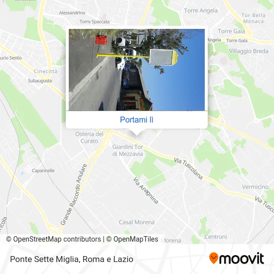 Mappa Ponte Sette Miglia