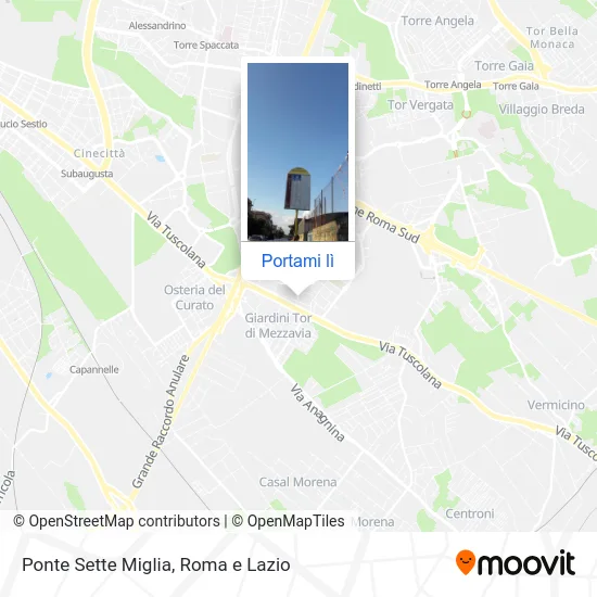 Mappa Ponte Sette Miglia