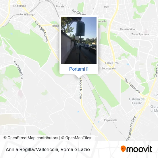 Mappa Annia Regilla/Vallericcia