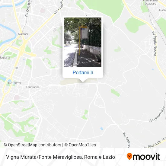 Mappa Vigna Murata / Fonte Meravigliosa