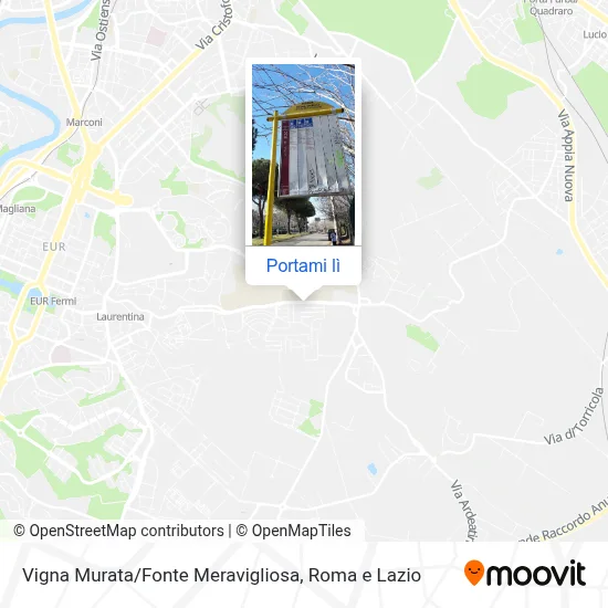 Mappa Vigna Murata / Fonte Meravigliosa