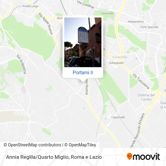 Mappa Annia Regilla/Quarto Miglio