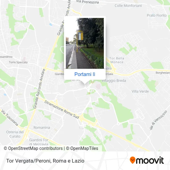 Mappa Tor Vergata/Peroni