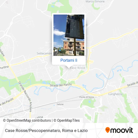 Mappa Case Rosse/Pescopennataro