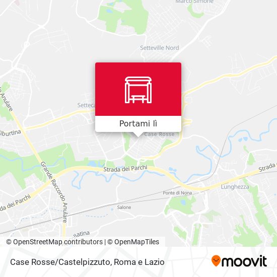 Mappa Case Rosse/Castelpizzuto