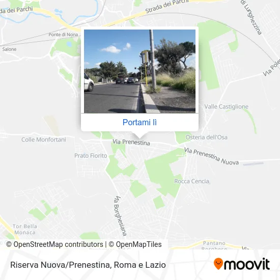 Mappa Riserva Nuova/Prenestina