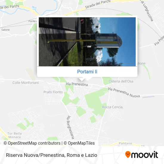 Mappa Riserva Nuova/Prenestina