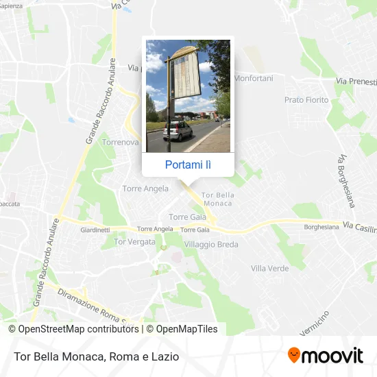 Mappa Tor Bella Monaca