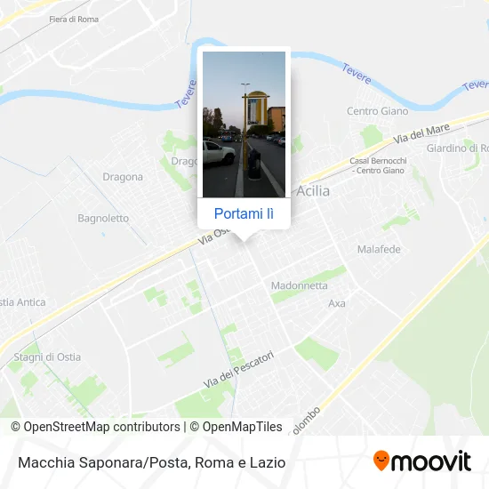 Mappa Macchia Saponara/Posta