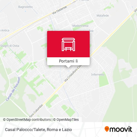 Mappa Casal Palocco/Talete