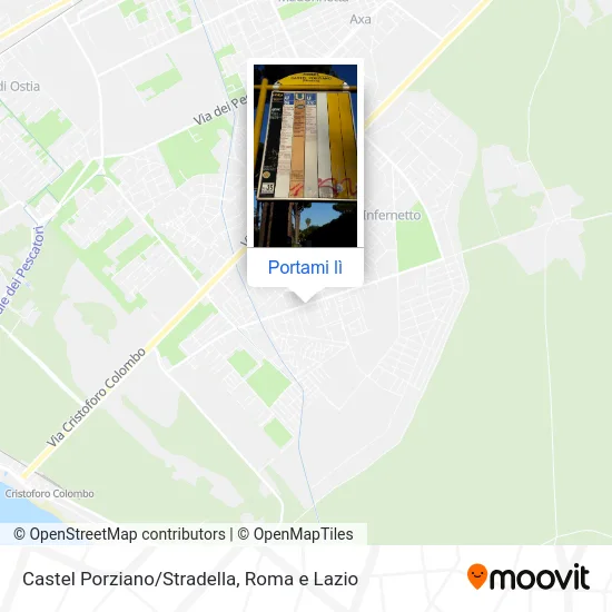 Mappa Castel Porziano/Stradella