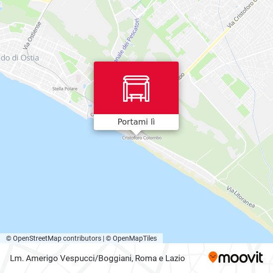 Mappa Lm. Amerigo Vespucci/Boggiani