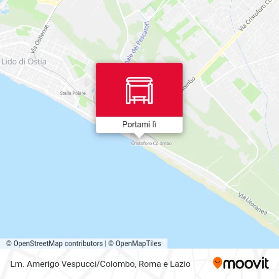 Mappa Lm. Amerigo Vespucci/Colombo