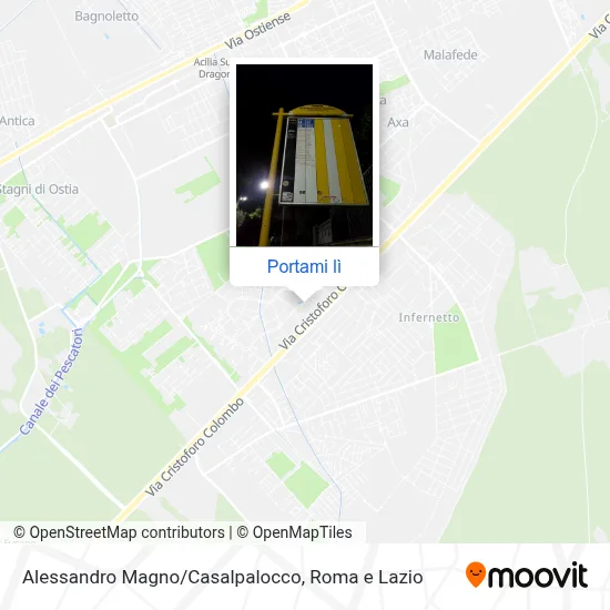 Mappa Alessandro Magno/Casalpalocco