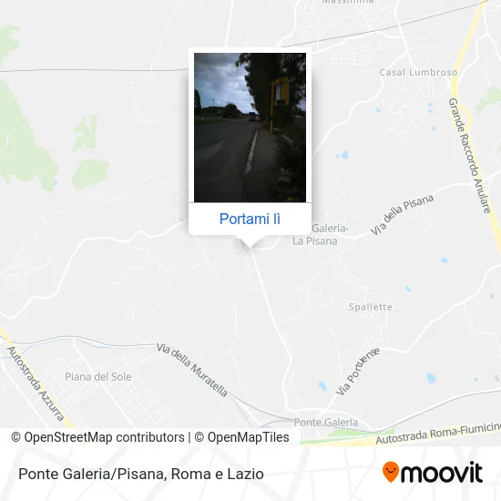 Mappa Ponte Galeria/Pisana