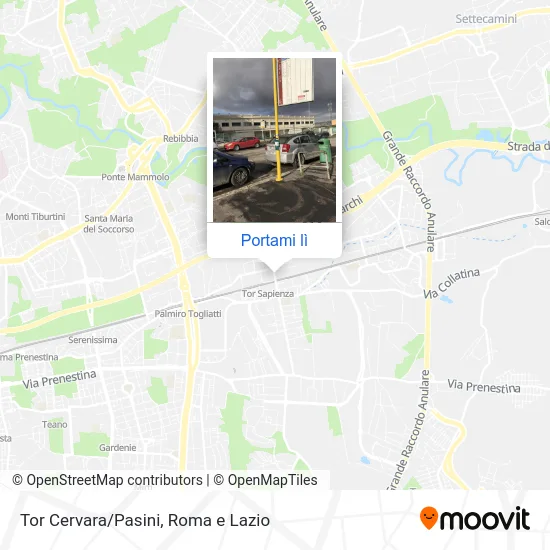 Mappa Tor Cervara/Pasini