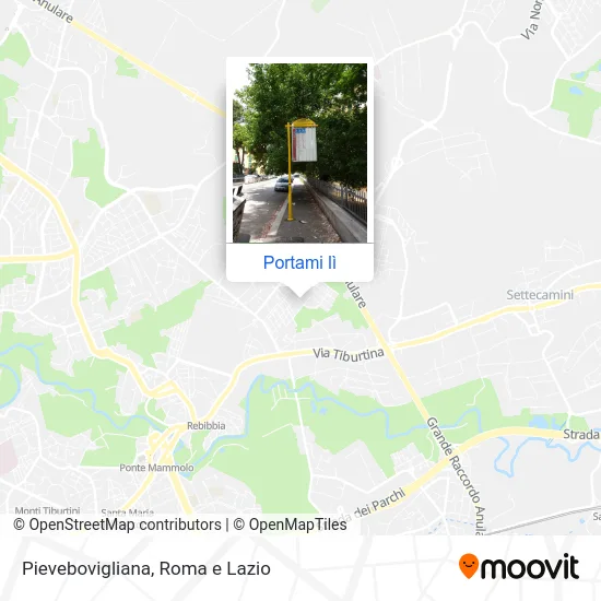 Mappa Pievebovigliana