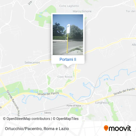Mappa Ortucchio/Pacentro