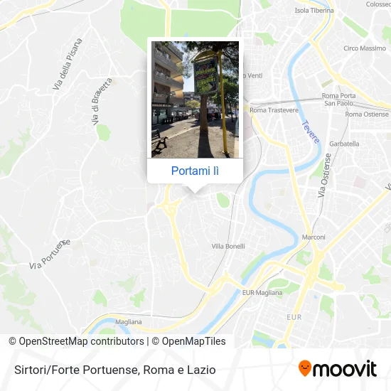 Mappa Sirtori/Forte Portuense