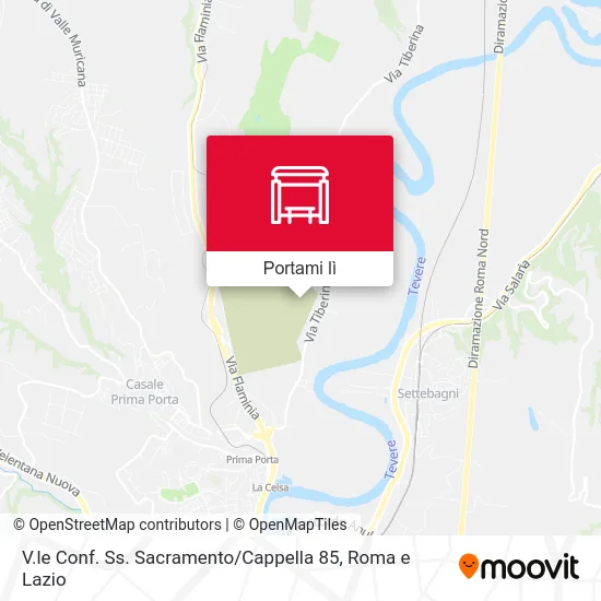 Mappa V.le Conf. Ss. Sacramento / Cappella 85