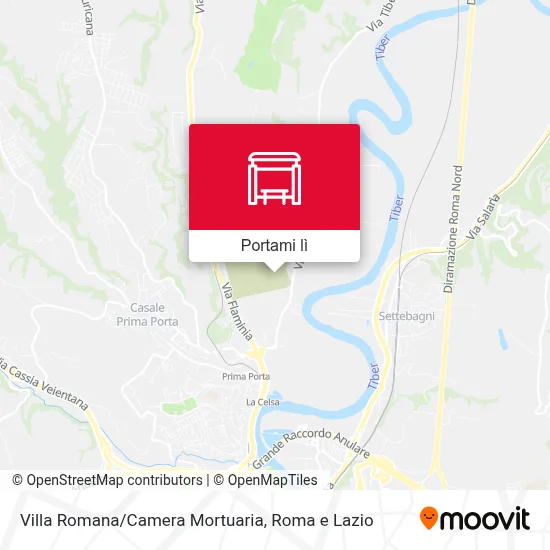 Mappa Villa Romana/Camera Mortuaria