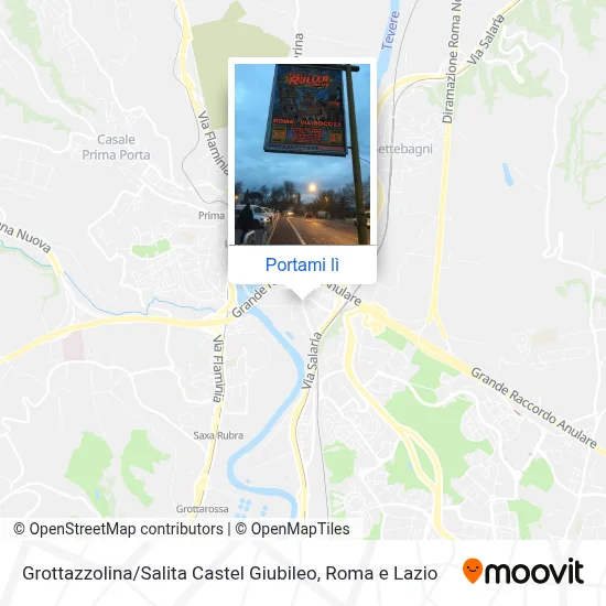 Mappa Grottazzolina / Salita Castel Giubileo