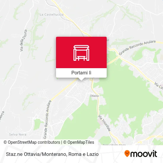 Mappa Staz.ne Ottavia/Monterano