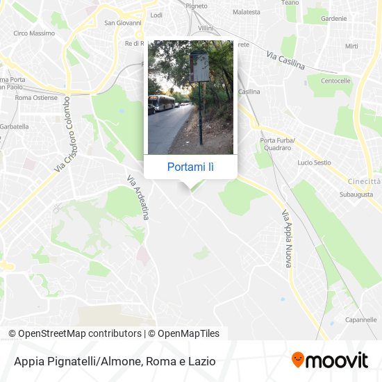 Mappa Appia Pignatelli/Almone