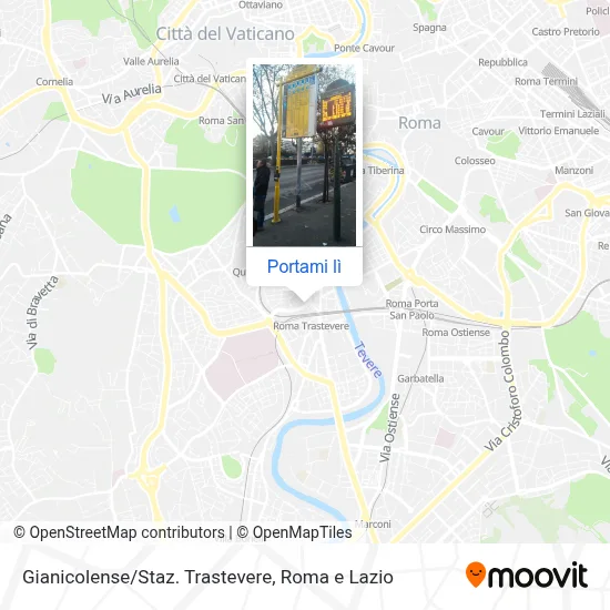 Mappa Gianicolense/Staz. Trastevere