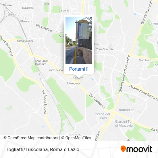 Mappa Togliatti/Tuscolana