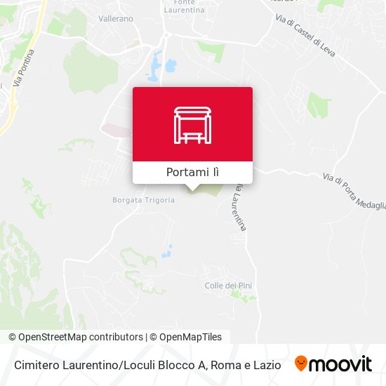 Mappa Cimitero Laurentino / Loculi Blocco A